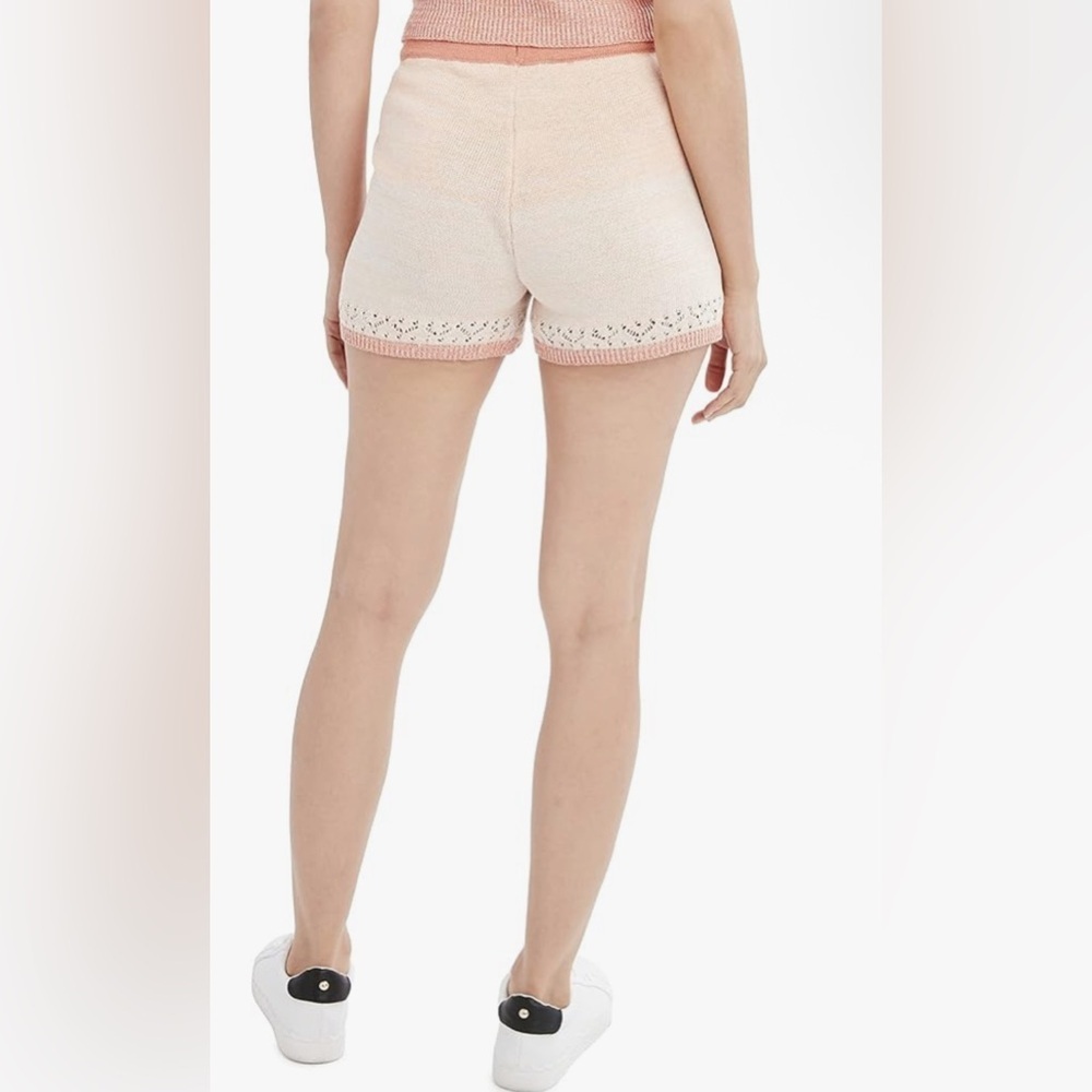 BCBGeneration Pink and Cream Bike Shorts - Picture 2 of 6